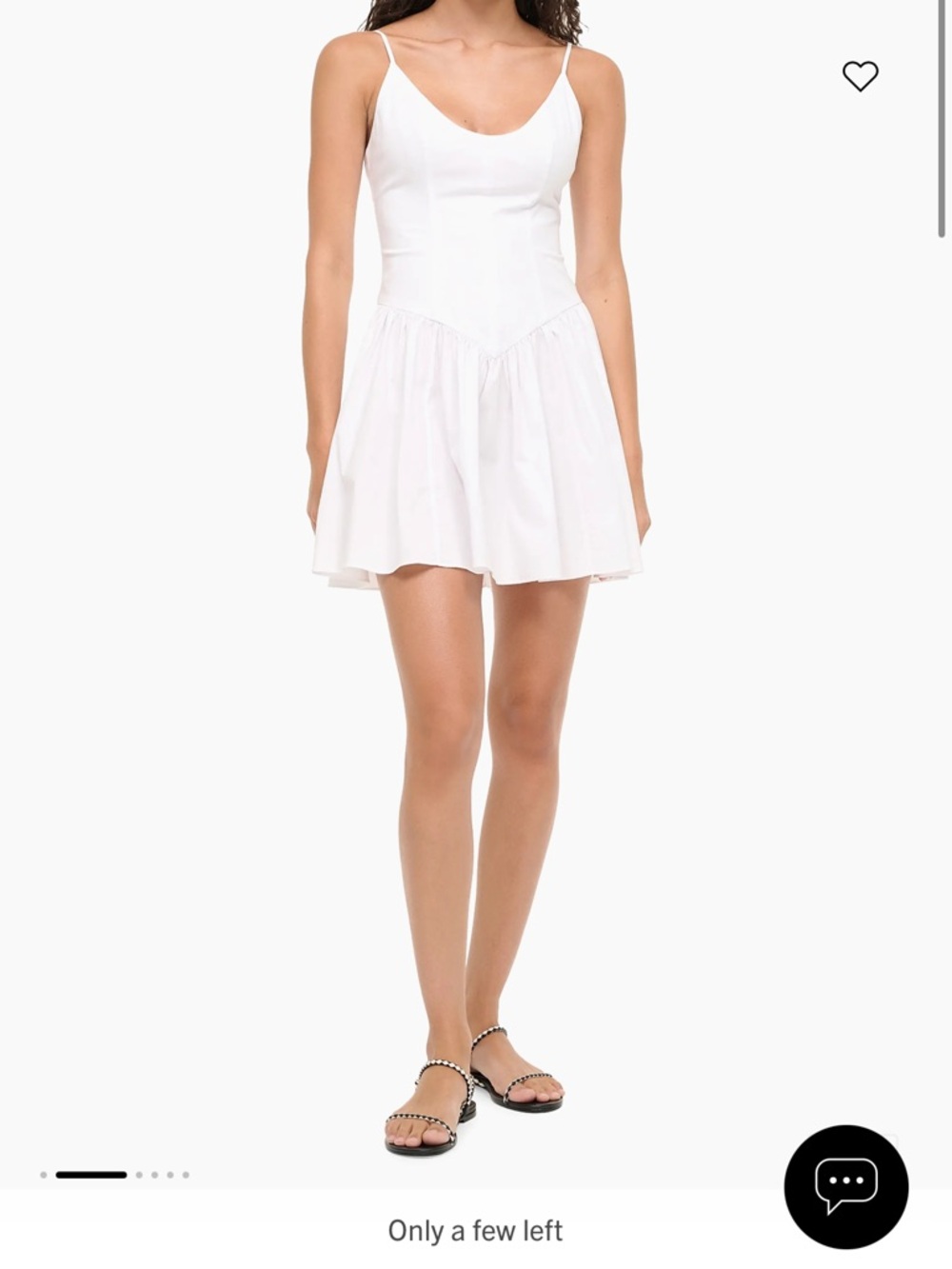 STAUD Dena Stretch-Cotton Sleeveless Minidress